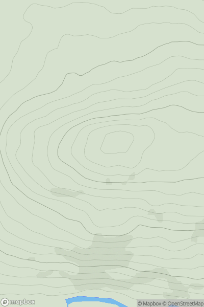 Thumbnail image for Knockroe [Knockmealdown, Comeragh and Monavullagh Mountains] showing contour plot for surrounding peak